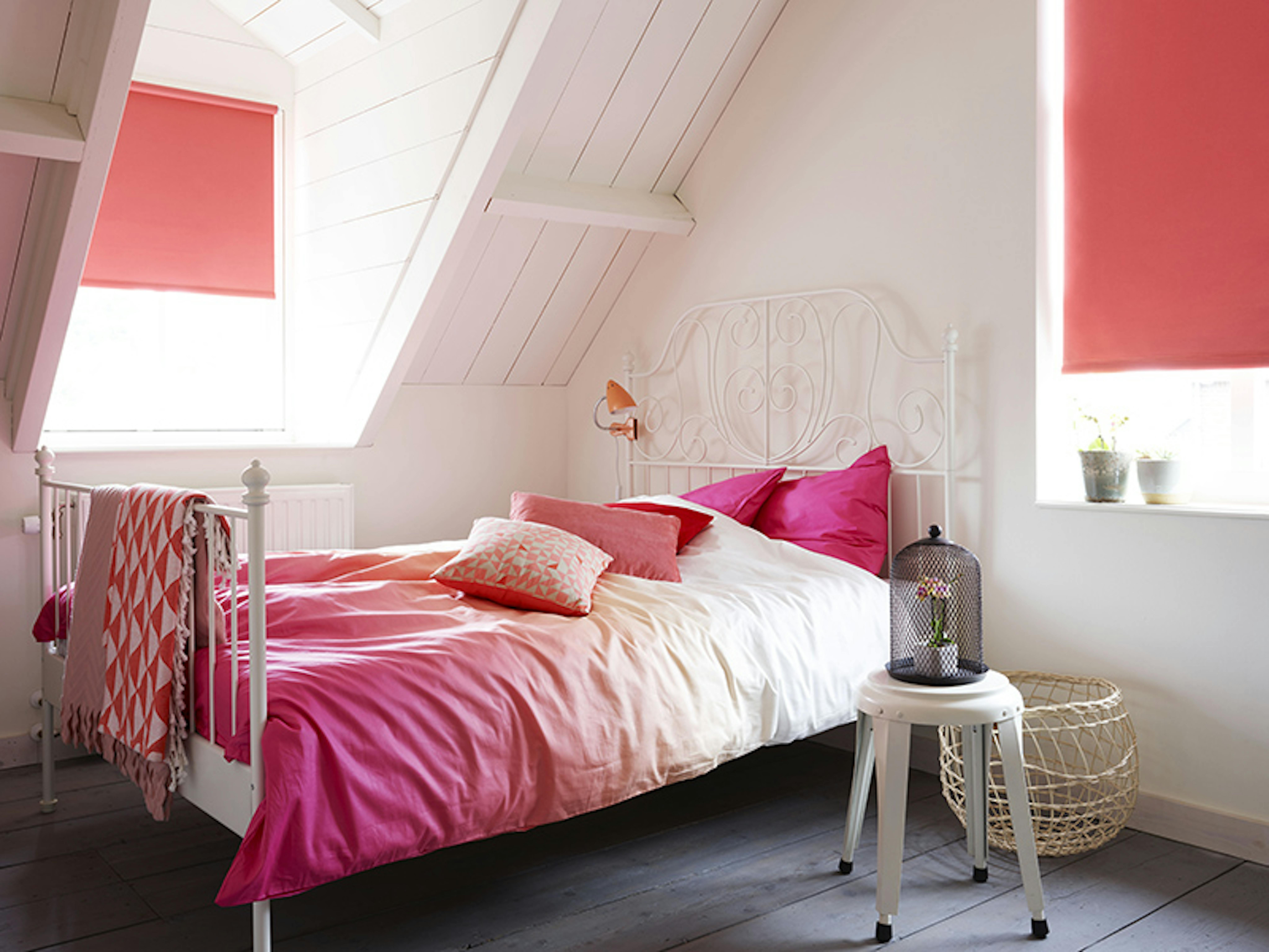 Rolgordijnen in de slaapkamer Rolgordijnen in de slaapkamer