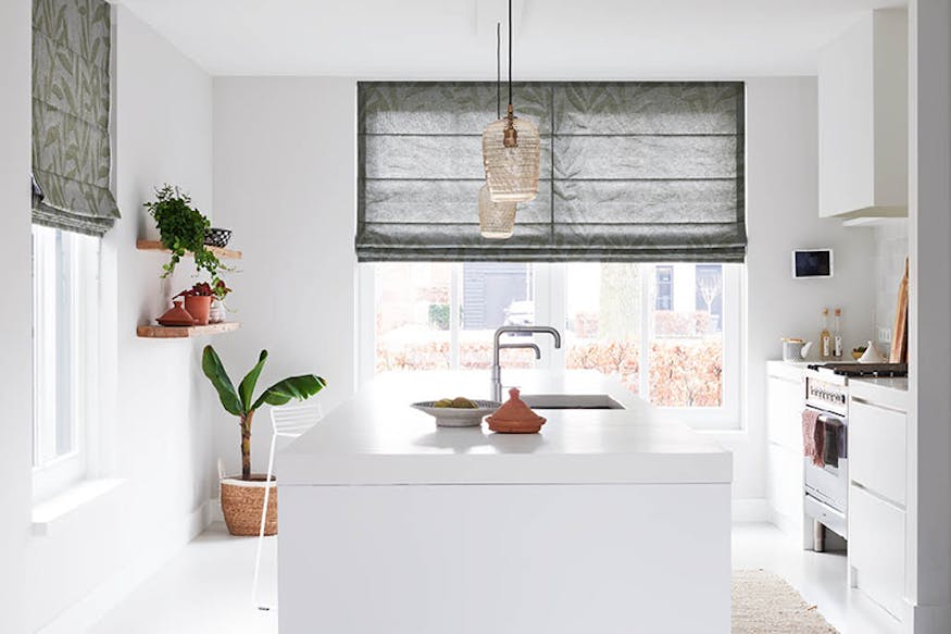 Lichtdoorlatende vouwgordijnen