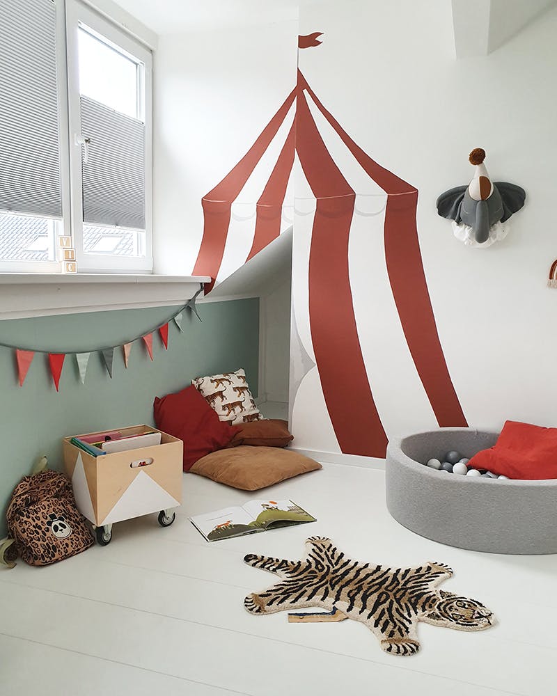 jongenskamer circus plisse