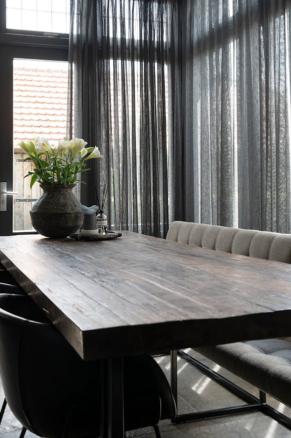 Gordijn humble INHUIS project – Eethoek open Gordijn humble INHUIS