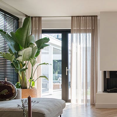 Raamdecoratie achterdeur
