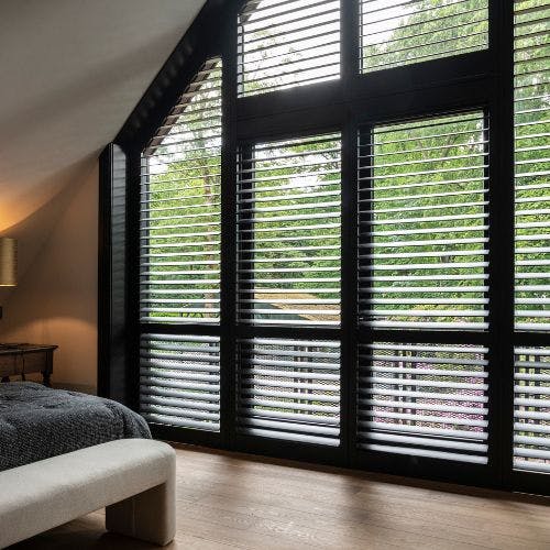 Zwarte shutters Blend