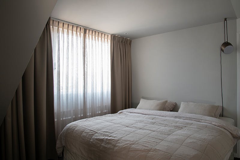 Verduisterende gordijnen slaapkamer banner