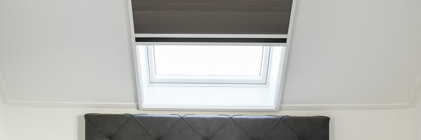 Duette shades slaapkamer dakraam - inhuis plaza