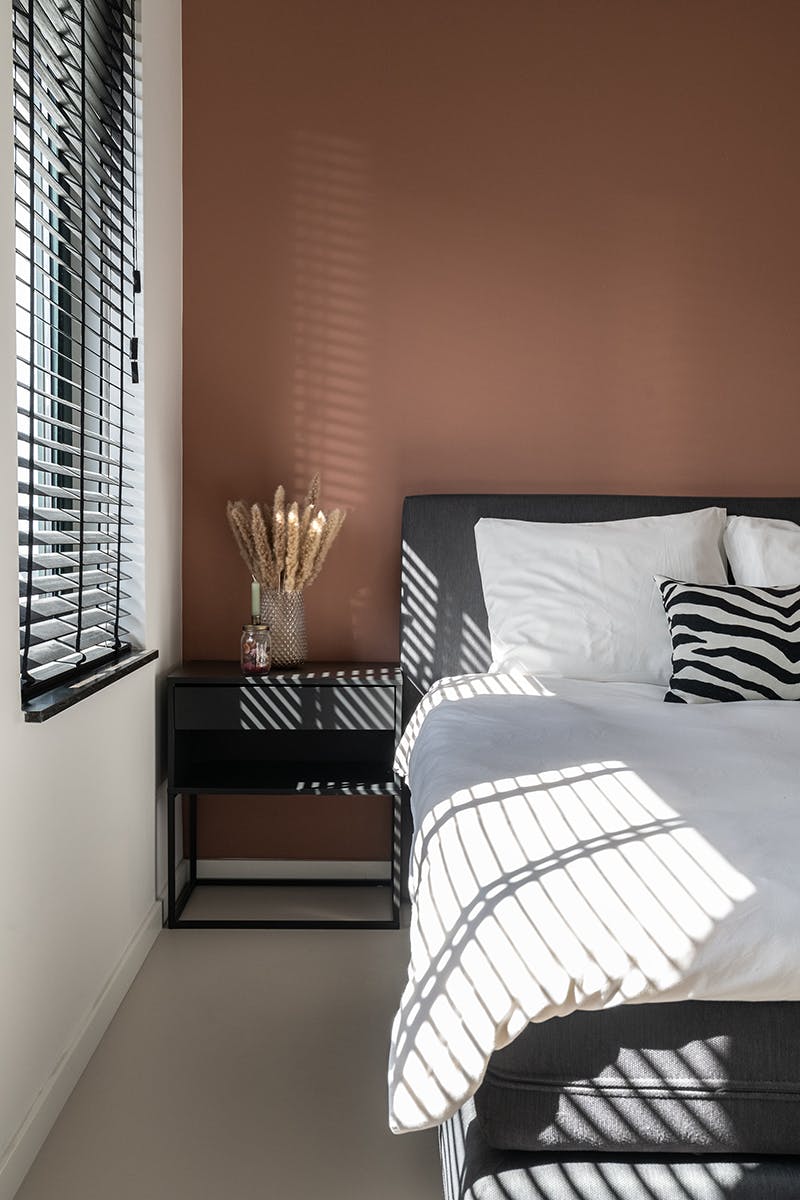 Houten jaloezie slaapkamer