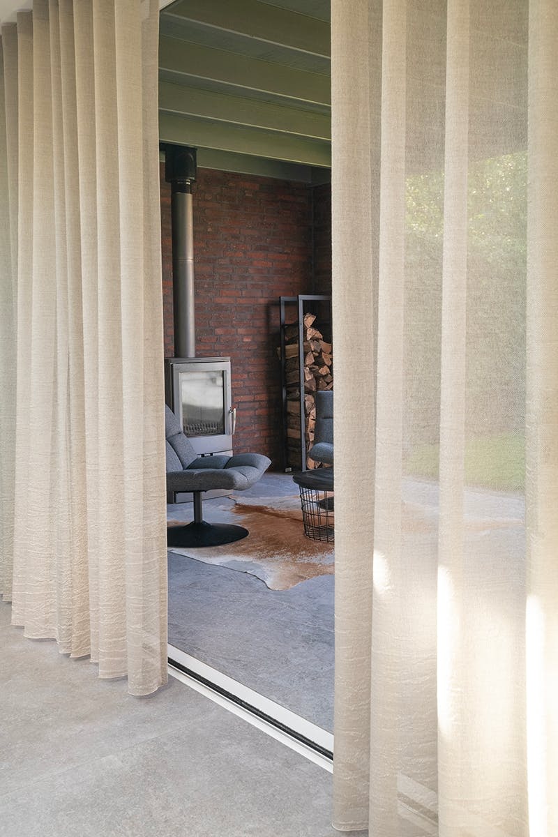 Inhuis plaza - gordijnen bij de achterdeur