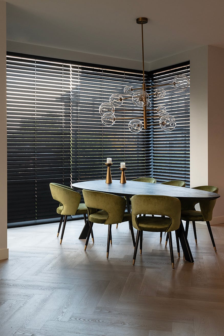 elektrische houten jaloezieën