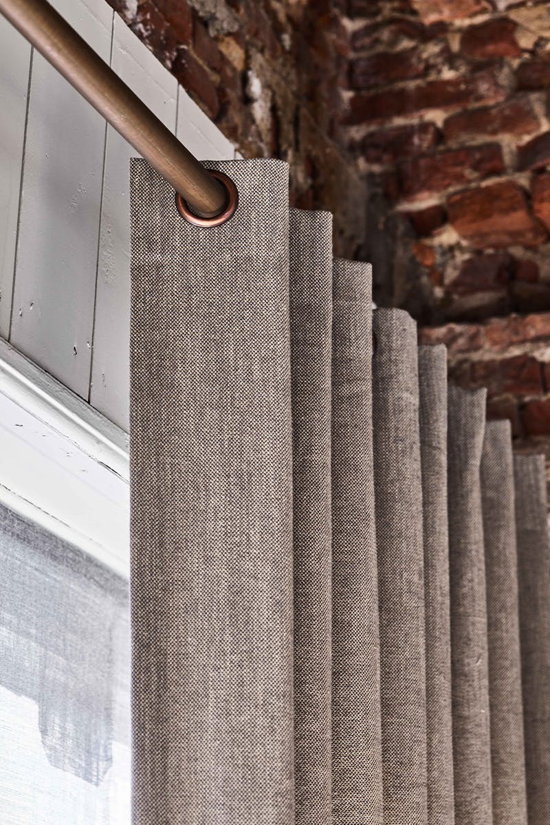 Gordijn met inslagringen