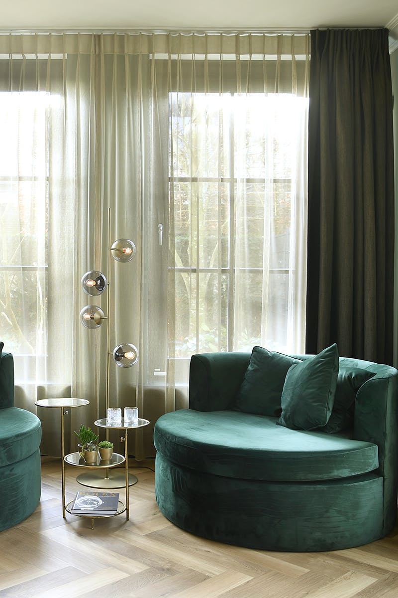 INHUIS gordijnen gecombineerd