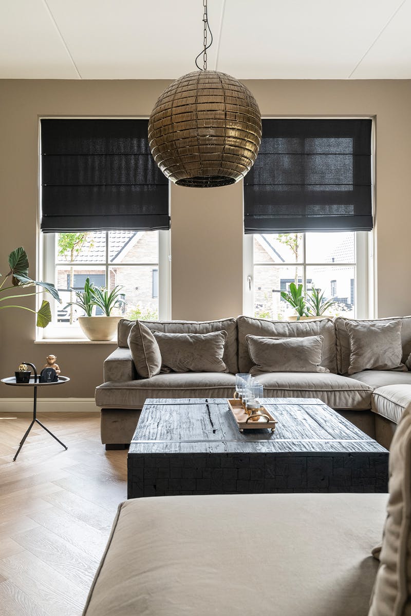 Project vouwgordijnen woonkamer