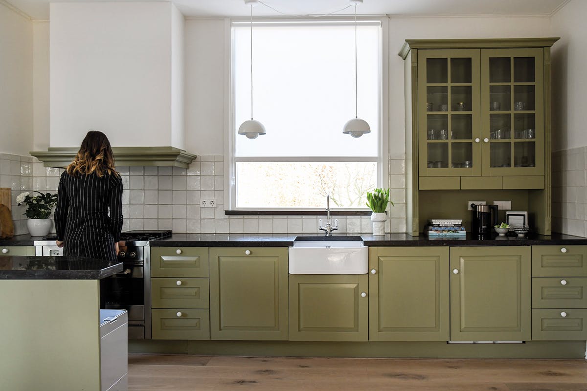 Rolgordijnen in de keuken