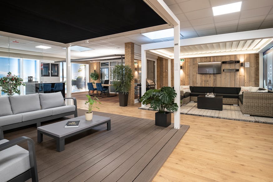 Terrasoverkapping Leiden - Showroom Voorschoten