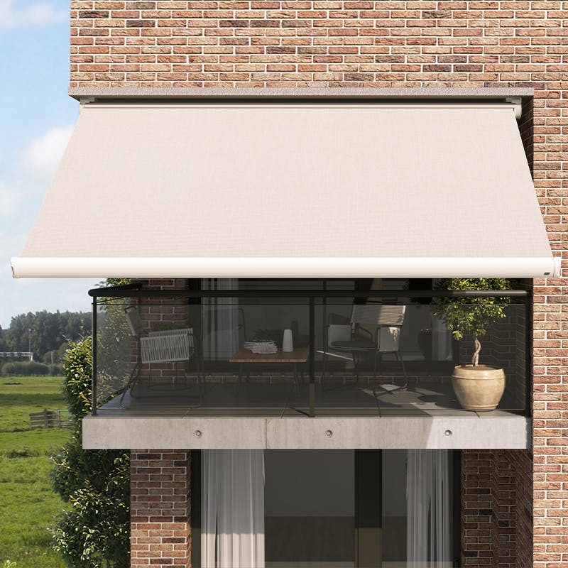 Zonnescherm op een balkon blog