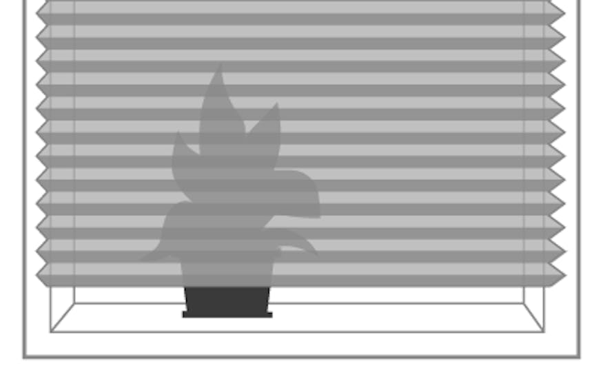 Stoftransparantie plissé - inhuis plaza