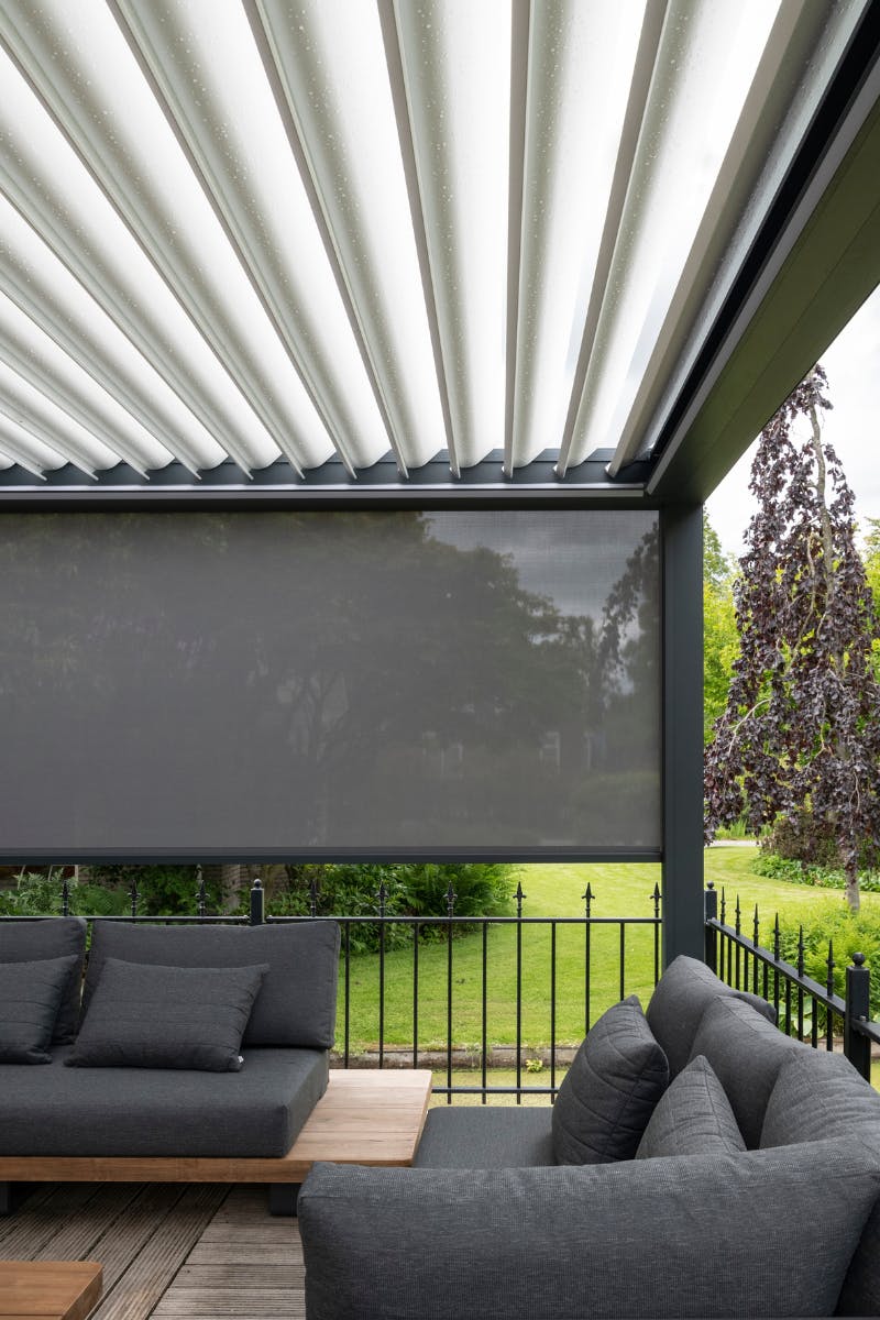 Lamellendak met screens