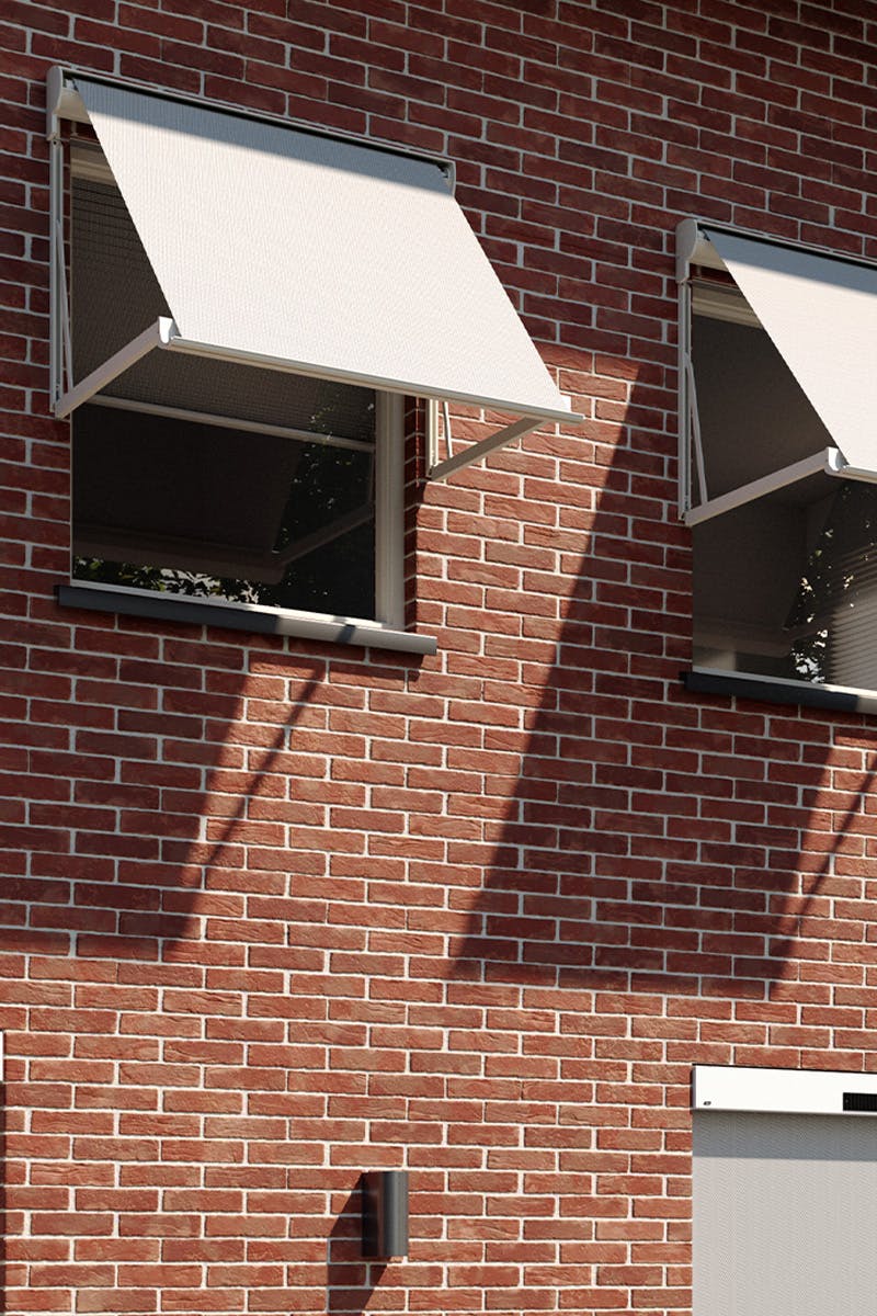 Uitvalschermen kunststof kozijnen - inhuis plaza