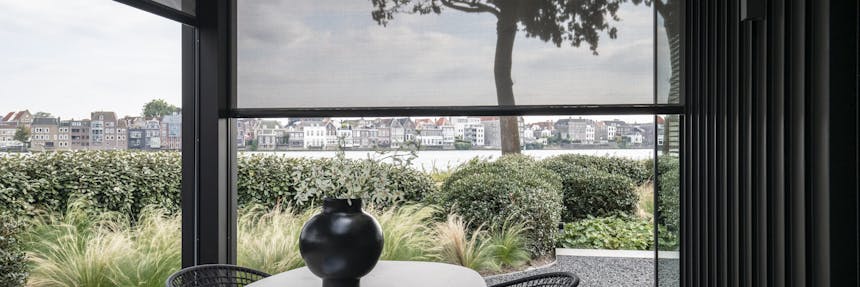 Screens voor een overkapping Winddicht én zonwerend