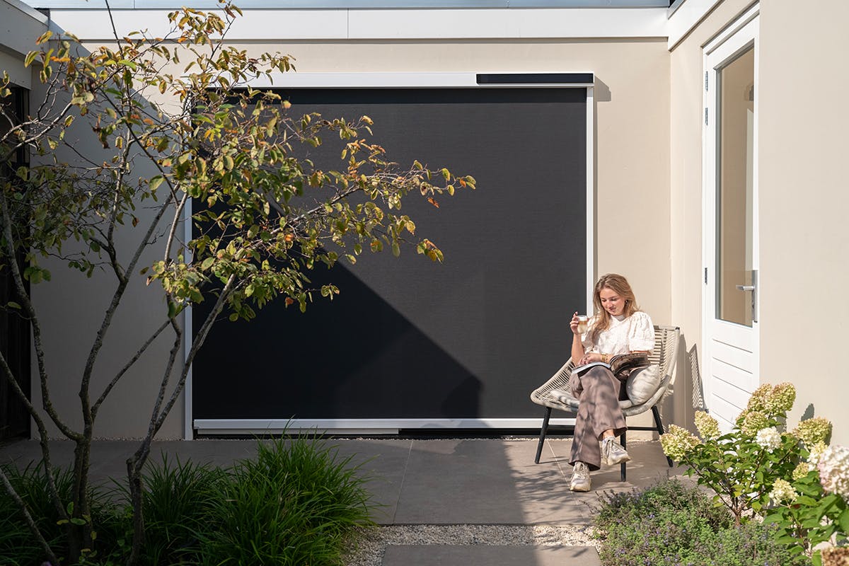 Somfy screens op zonne-energie