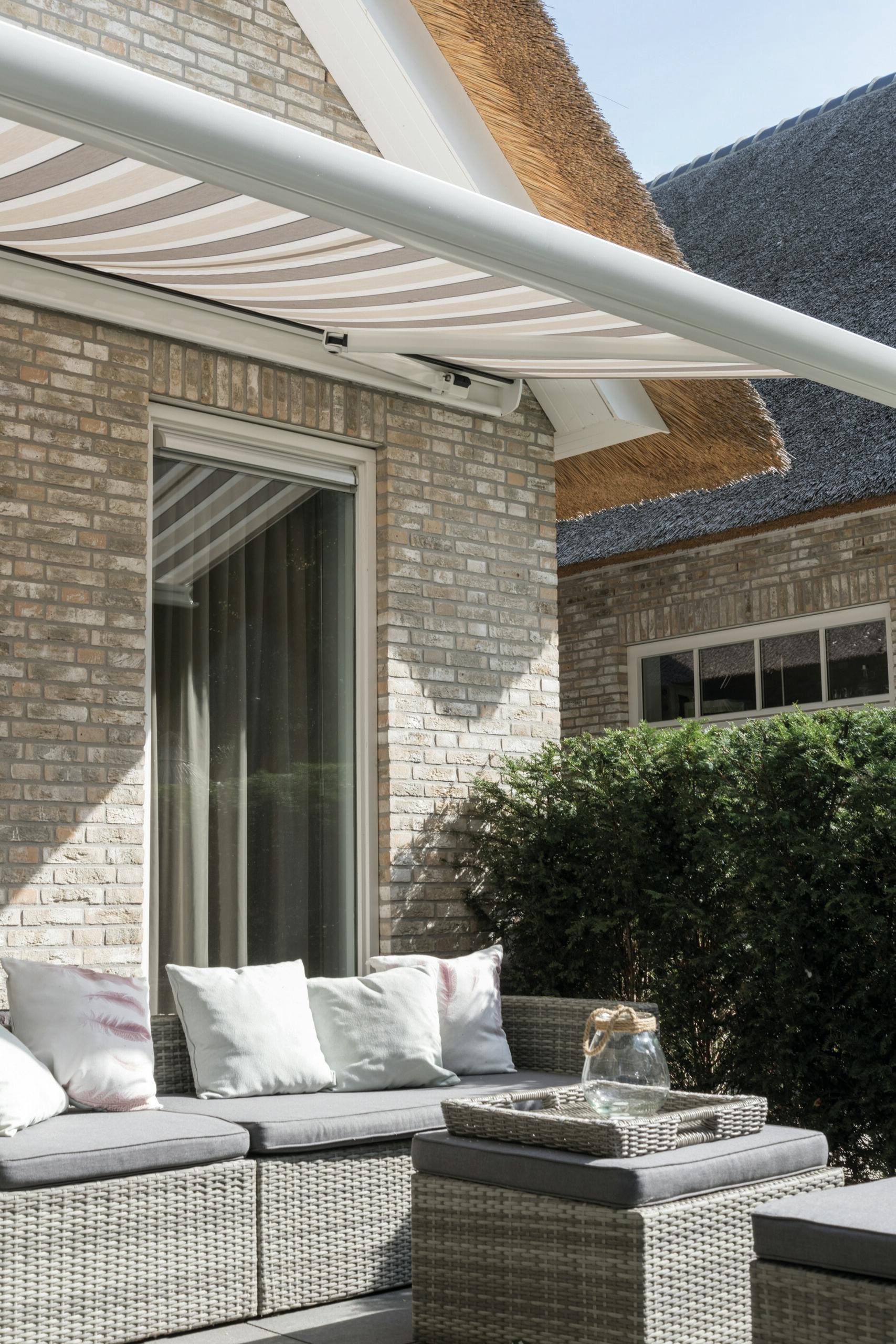 Zonnescherm kleuren - gestreept