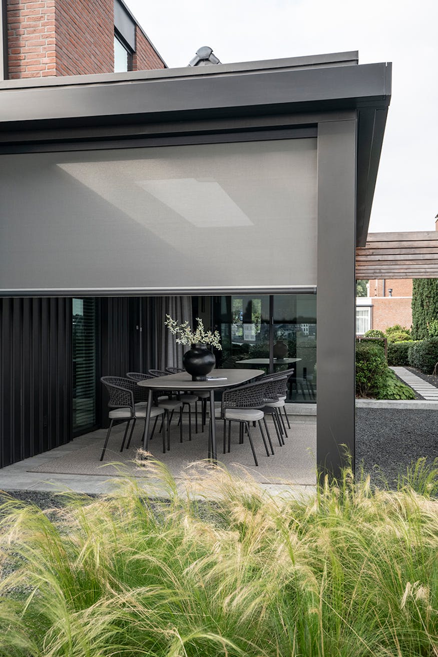 Veranda zonwering doorzichtig - inhuis (2)