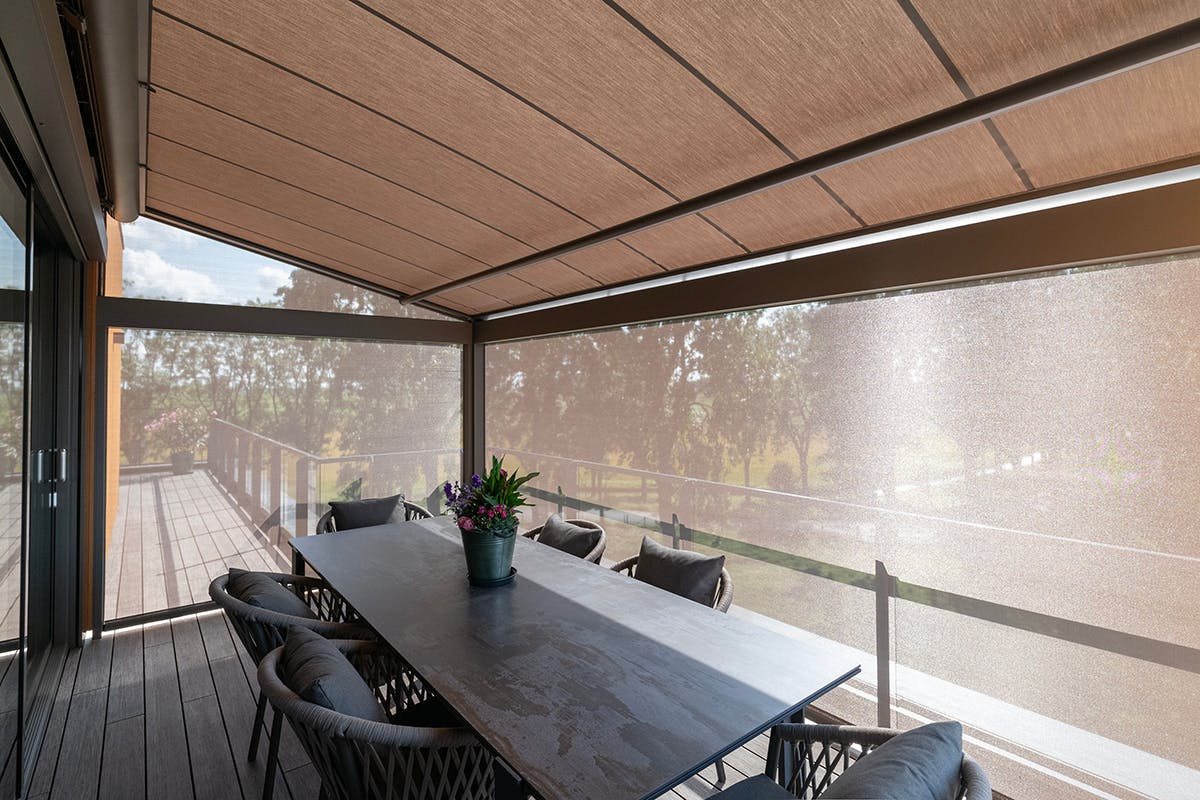 Zonnescherm op steunpalen - B128XL