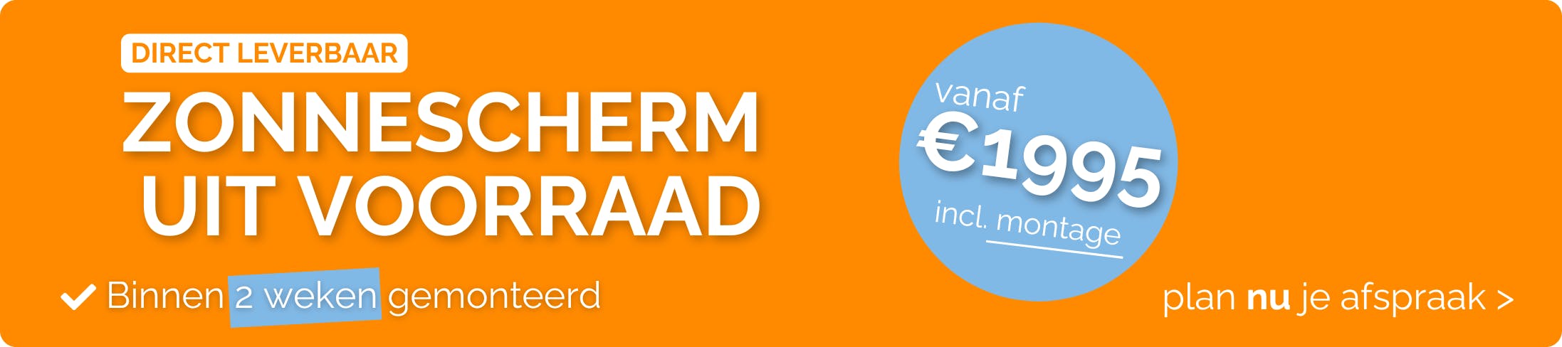 voorraadscherm actie