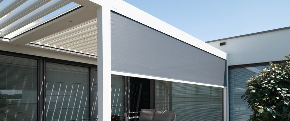 Screen 3 meter breed bij inhuis plaza