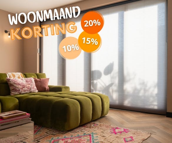 plissegordijnen woonmaand
