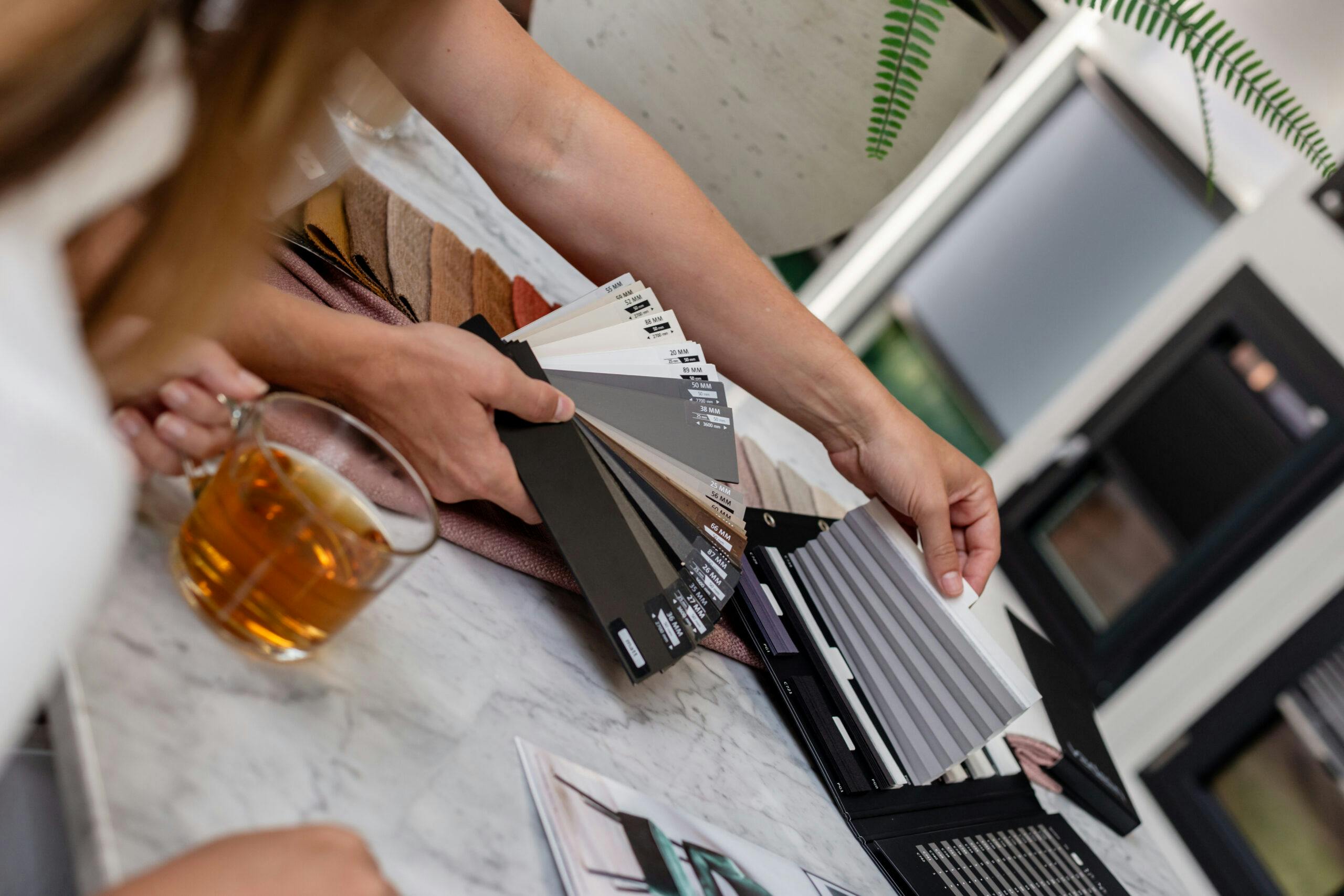 plisse gordijnen showroom