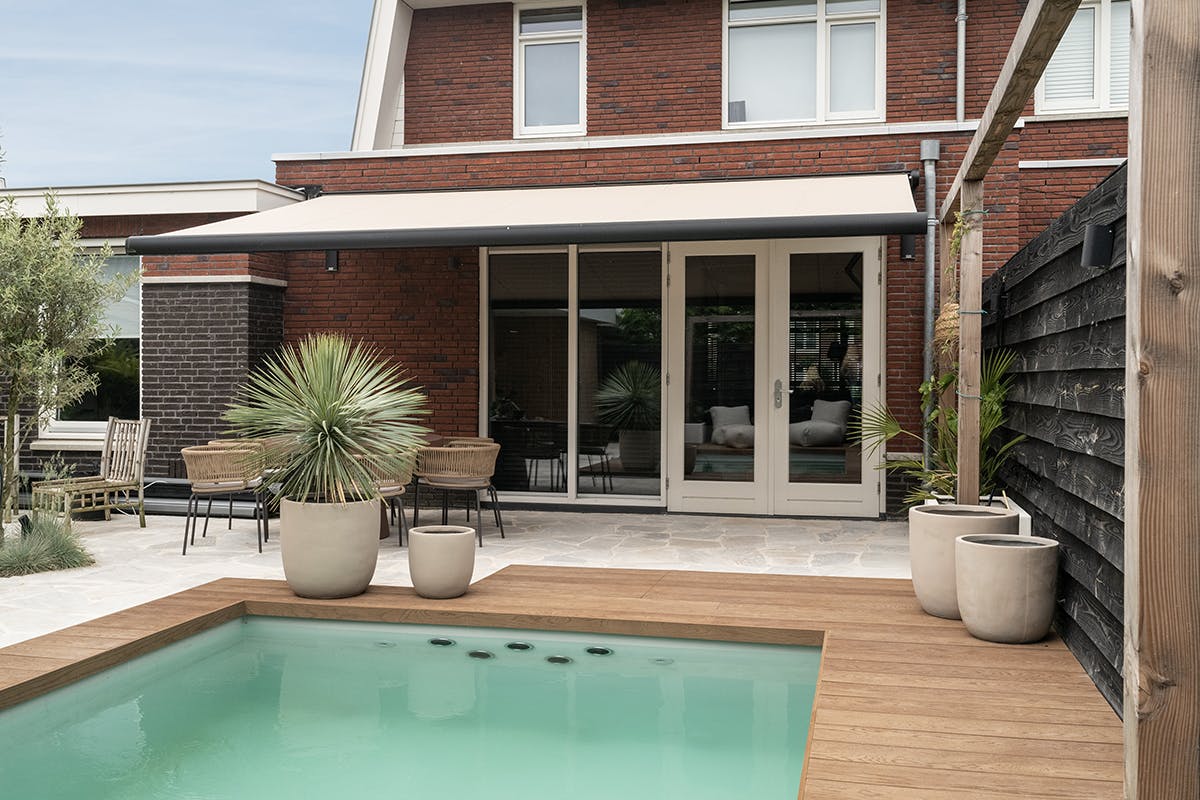 Terrasscherm inhuis plaza