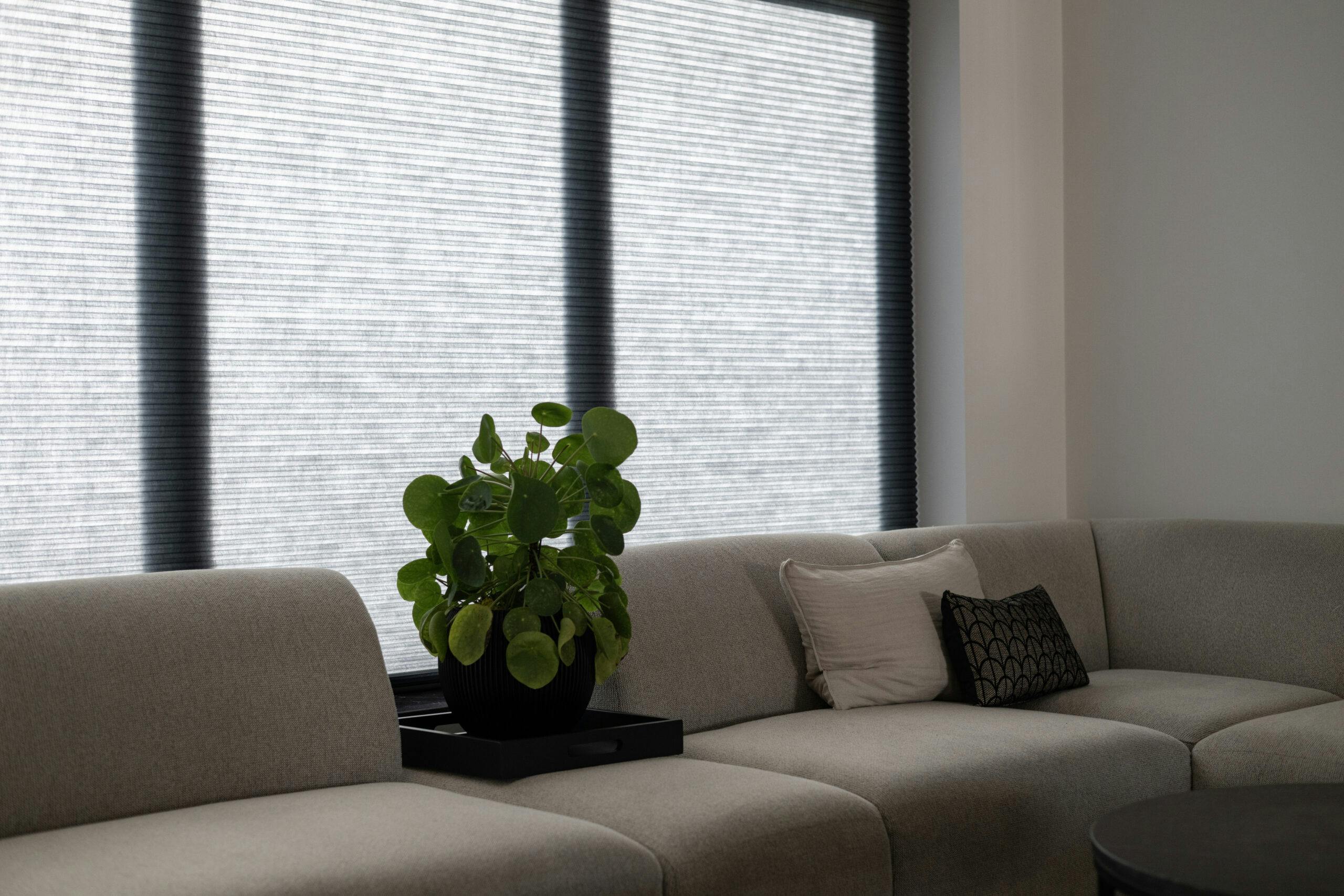 Isolerende plisse gordijnen