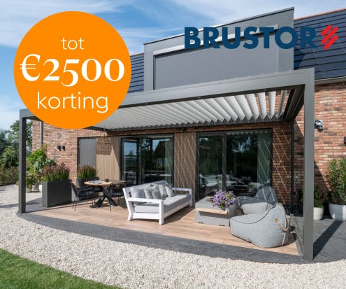 Brustor terrasoverkapping actie
