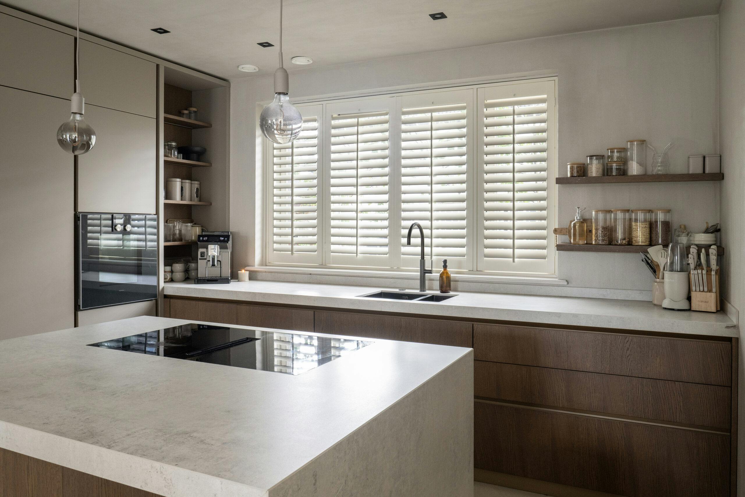 shutters keuken wit