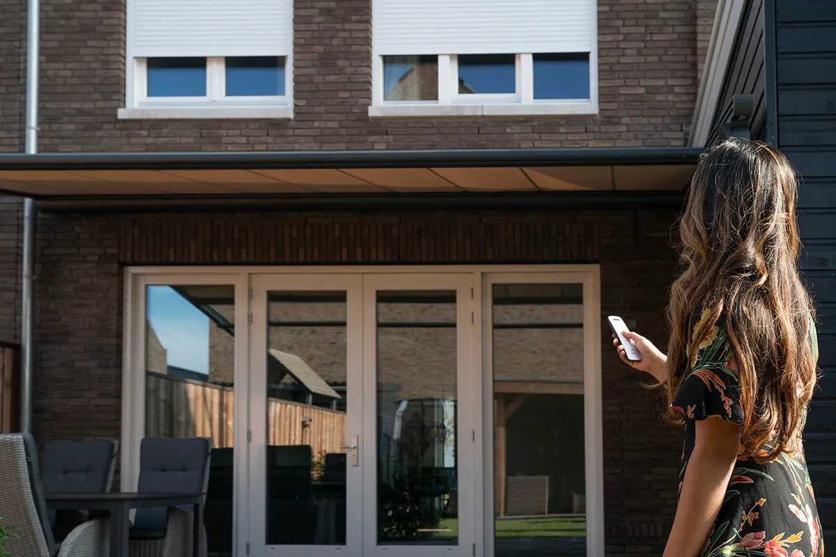 Elektrische pergola zonwering