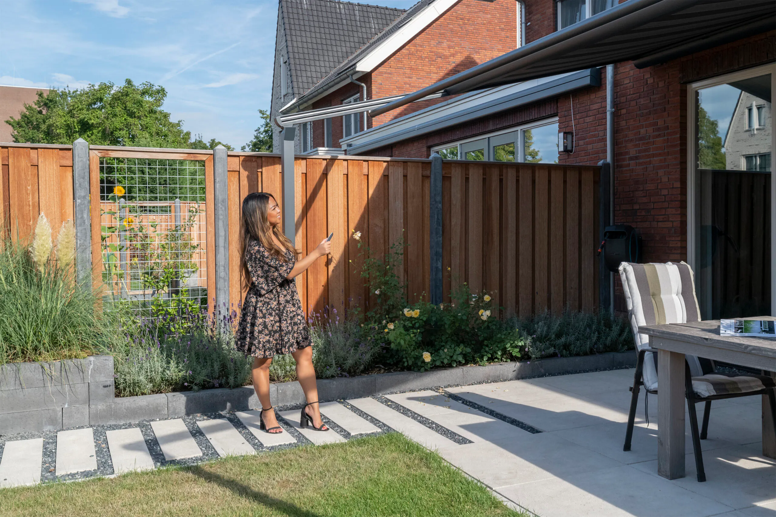 Pergola zonwering elektrisch