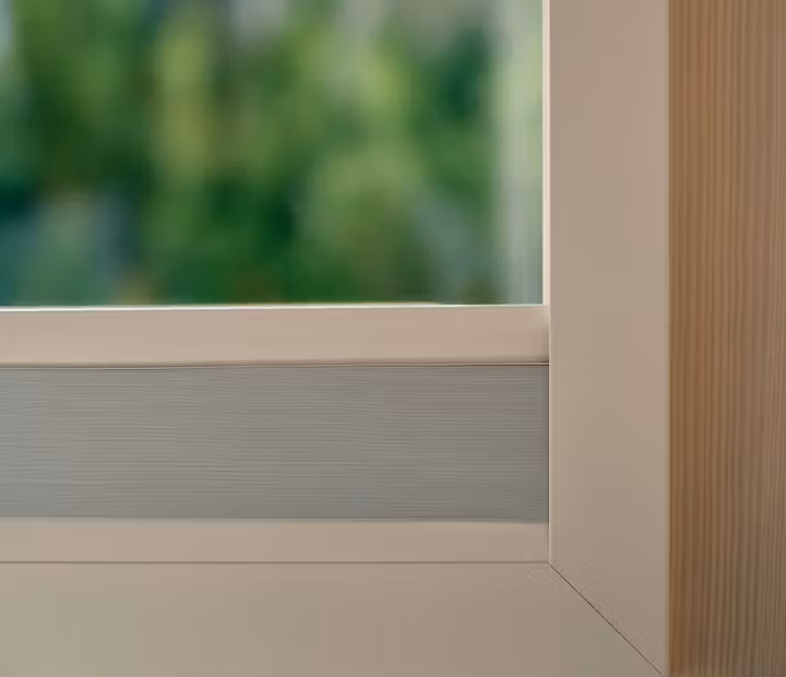 raamdecoratie draai-kiepraam plissé in frame