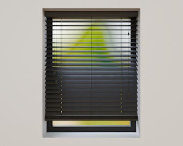 Houten jaloezie 50mm zwart | inhuis