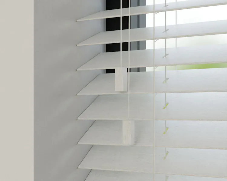 Houten jaloezie 50mm wit | inhuis