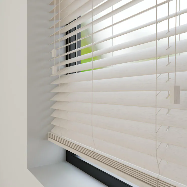 Houten jaloezie Abachi 50mm | inhuis