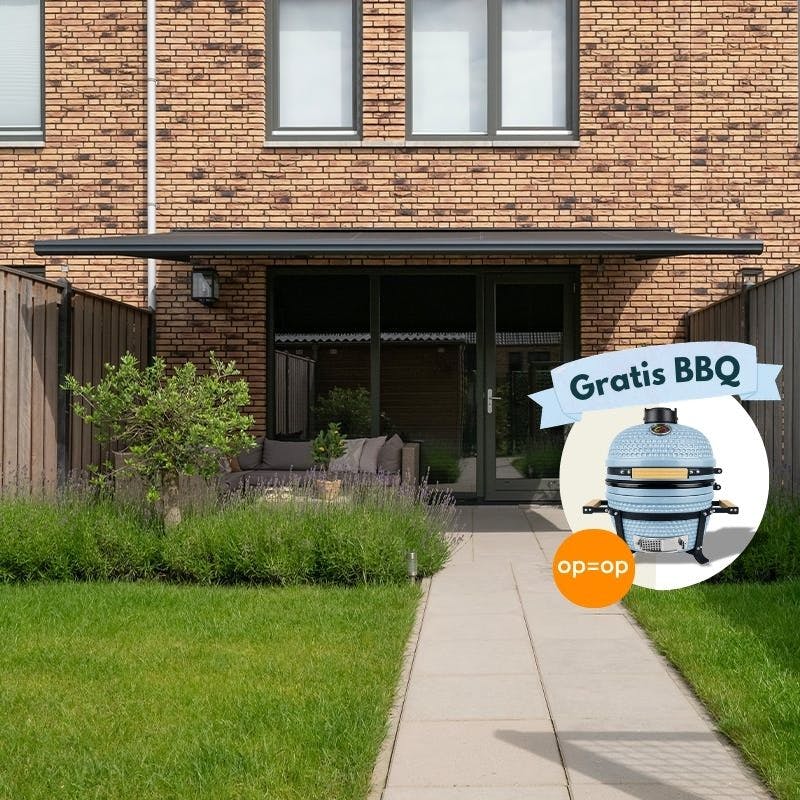 Knikarm zonnescherm 500x300 kopen? Nu gratis advies aan huis!