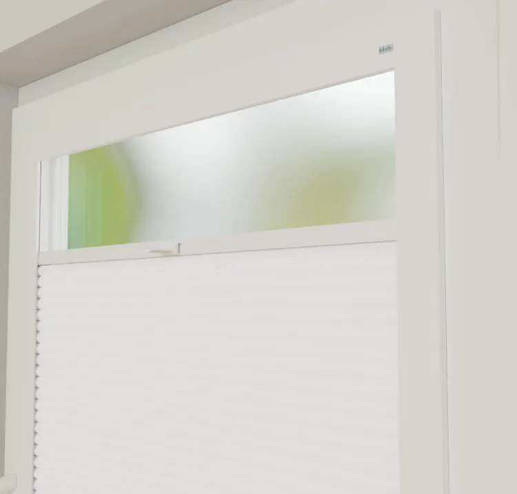 Plissé in frame pure white | inhuis