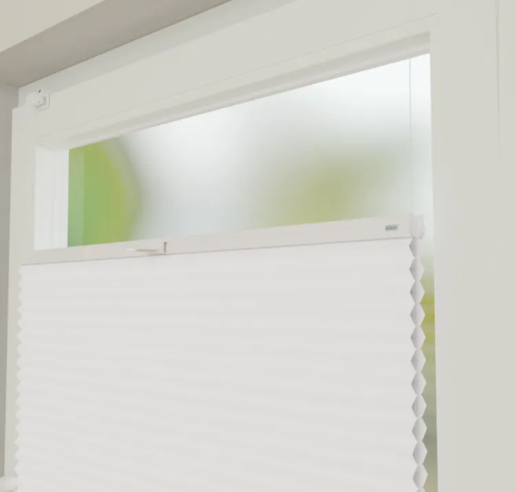 Plissé Ingespannen pure white | inhuis