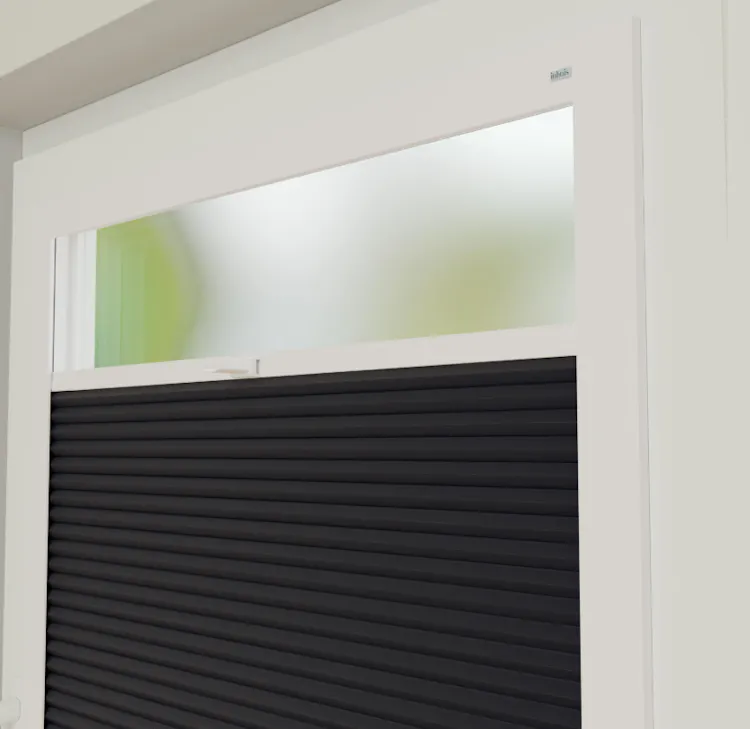 Plissé in frame midnight black | inhuis